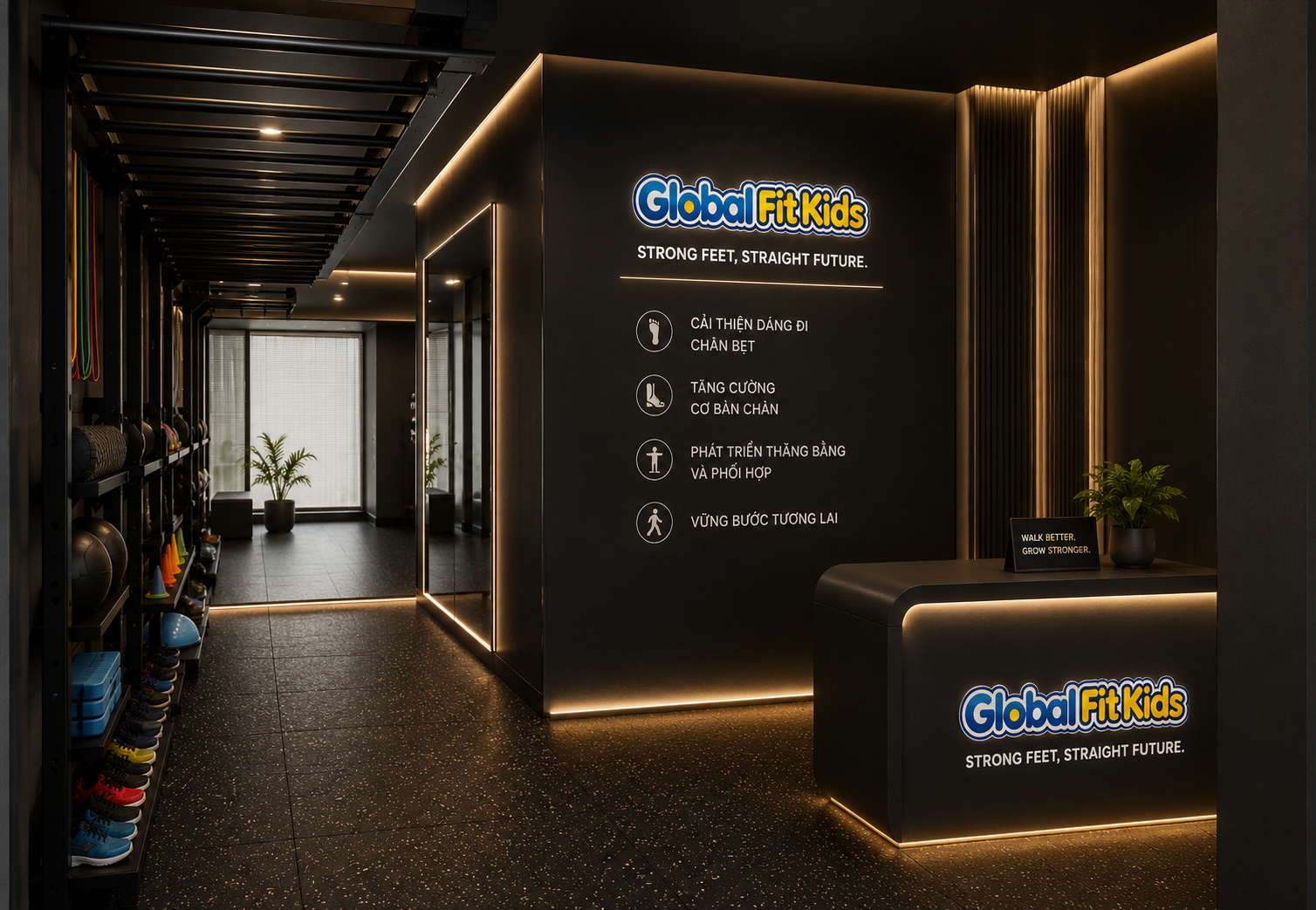 Sảnh trung tâm Global Fit Kids